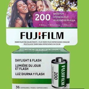 FUJIFILM 200 35mm Negative Print Film 36 exposures #600022186 FRESH EXPIRATION